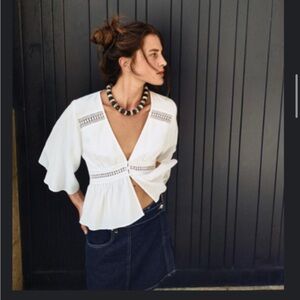 Zara lace insert top